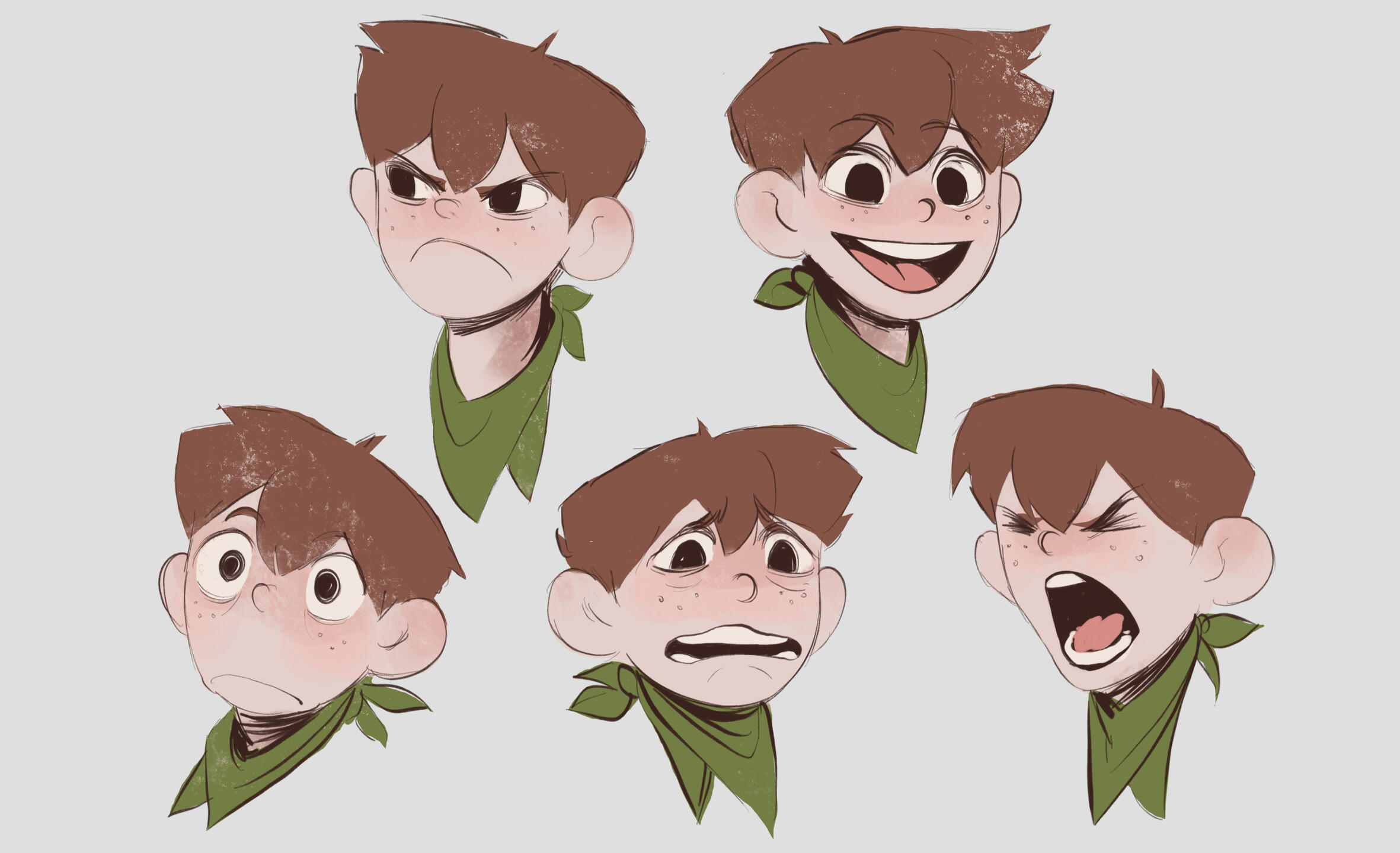 Young Cillian - Expression Sheet